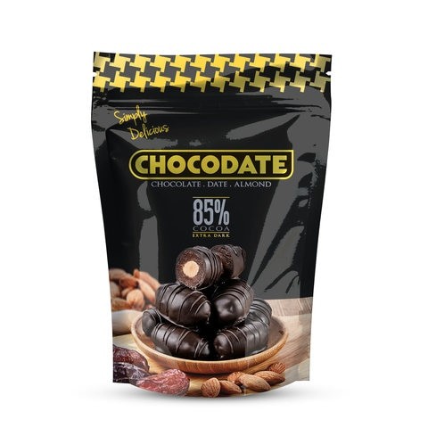 Chocodate Date and Almond Extra Dark Chocolate 250g