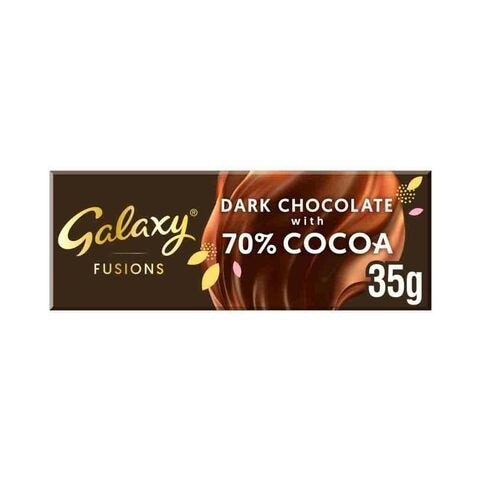 Galaxy Fusions Dark Chocolate With 70% Cocoa 35g