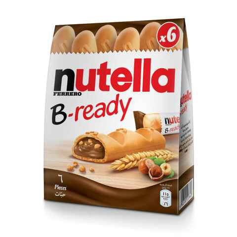 Ferrero Nutella B-Ready Hazelnut Spread 22g x Pack of 6 Sachets