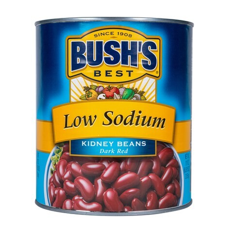 Bushs Best Red Kidney Beans (3.15Kg X 6) Low Sodium In Brine, US Grade A