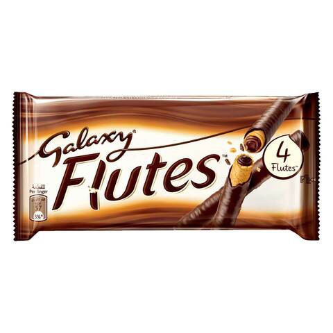 Galaxy Flutes 4 Fingers Chocolate 45g (4 Pieces)