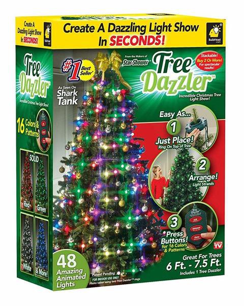 Lemax Evergreen Tree Figurines with 12 Multi-colored Lights (4.5V)