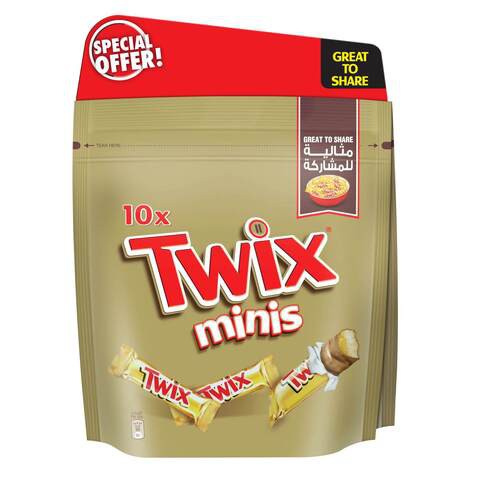 Twix Miniature Chocolate 200g x Pack of 2