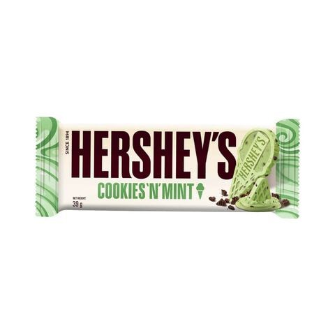 Hersheys White Chocolate Confectionery With Mint Chocolate Cookies 39g