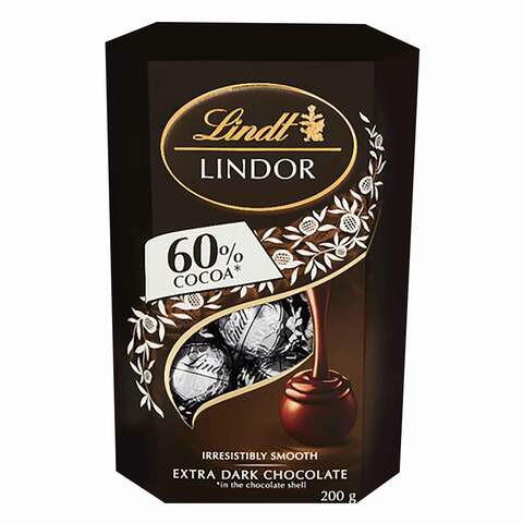 Lindt Lindor 60% Extra Dark Chocolate Truffles 200g
