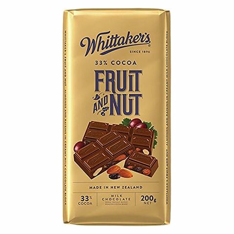 WHITTAKERS FRUIT & NUT BAR 200G