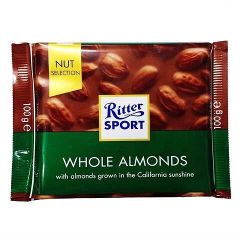 RITTER SPORT WHOLE ALMOND 100GR