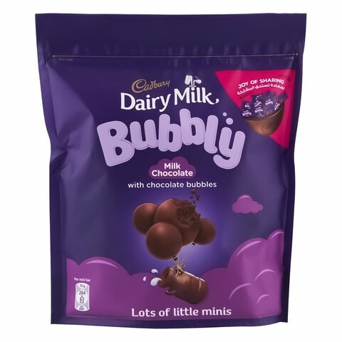 Cadbury Dairy Milk Bubbly Milk Chocolate 204g