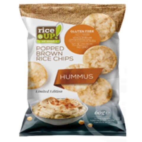 Rice Up Whole Grain Rice Chips Hummus 60g