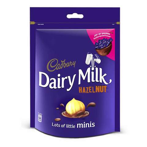 Cadbury Hazelnut Mini Dairy Milk 168g