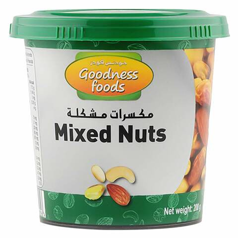 GOODNESS MIXED NUTS JAR 200G