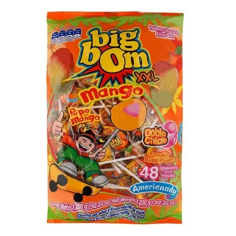 Americandy Big Bom Mango Lollipop 1200g