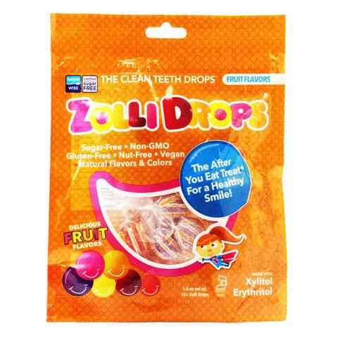 Zolli Pops Fruit Clean Teeth Drop Candies 87g