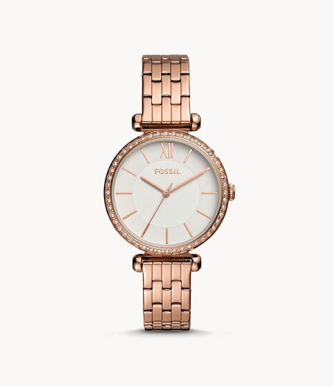 Tillie Three-Hand Rose Gold-Tone Stainless Steel Watch