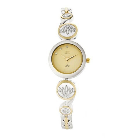 ساعة يد للنساء بإطار ذهبي من اليز- ES8641L2TCT