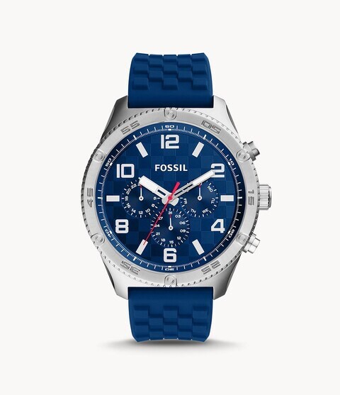 Brox Multifunction Blue Silicone Watch