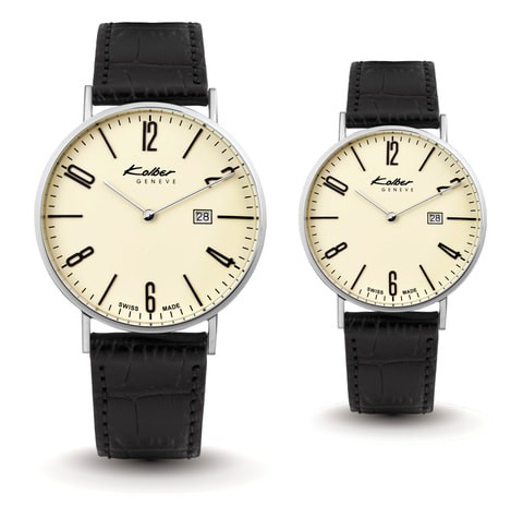 Kolber Les Classiques Leather Pair Watch - K5048101161 &amp; K4048101161