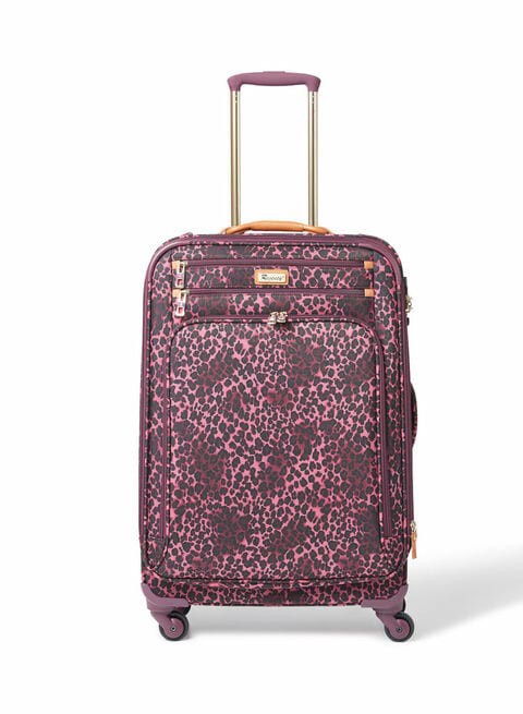 Regency Leopard Purple Premium Style 4-wheel Trolley 23inch - RLT 001