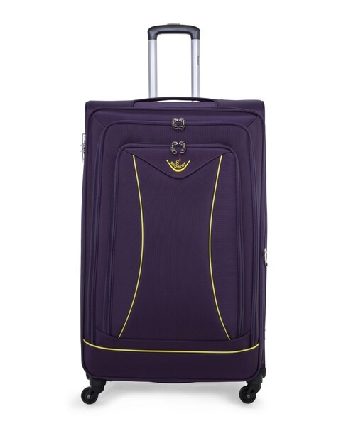 Senator Brand Softside Small Cabin Size 55 Centimeter (20 Inch) 4 Wheel Spinner Luggage Trolley in Burgundy Color LL032-20_PRP