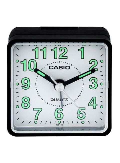 Casio - Analog Desk Clock Black 5.7x5.7x3.3cm