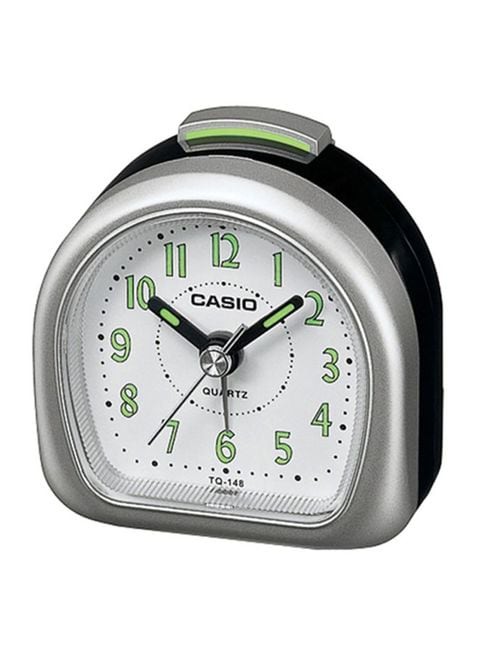 Casio - Alarm Clock TQ-148-8DF Silver/White 6.1 x 3.2 x 6.1centimeter