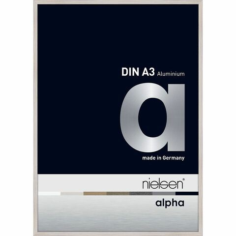 Nielsen Alpha 29.7cm x 42cm Aluminum Picture Frame - A3 - Frosted Silver