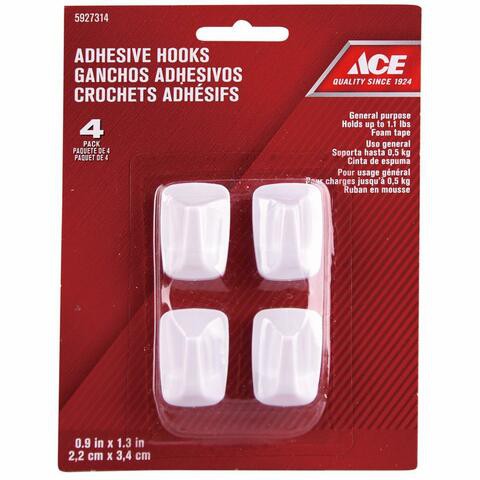 Ace Adhesive Hooks (2.2 X 3.4 Cm, 4 Pcs)