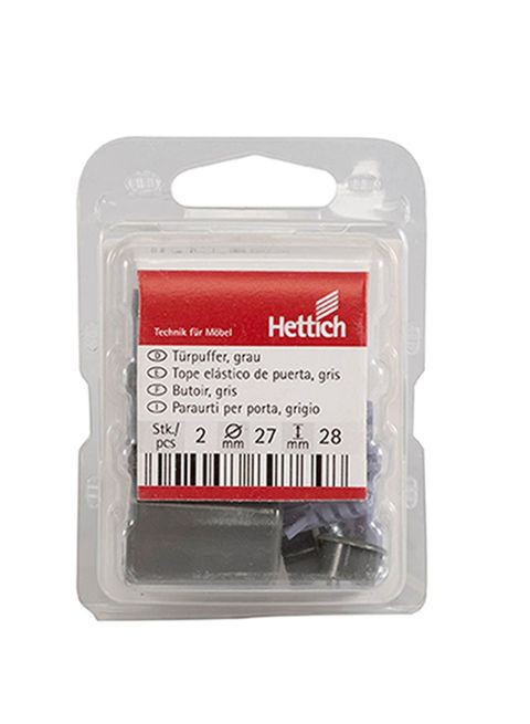 Hettich 2-Piece Door Buffer Grey 27 x 28centimeter