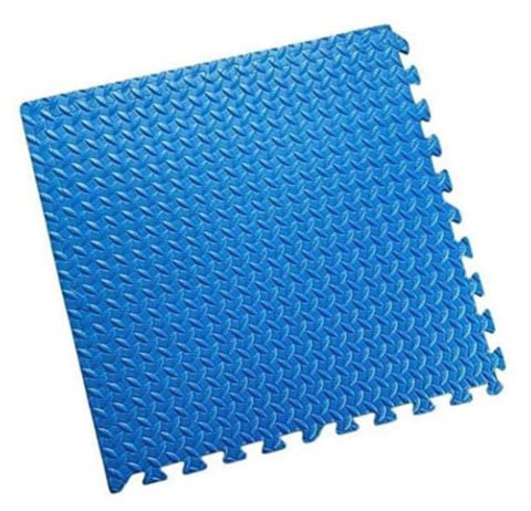 Rainbow Toys Blue Foam Exercise Mat Puzzle Game Pad Non- Slip Stitch Interlock EVA Mat size: 100x100x3cm