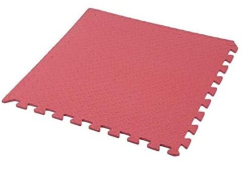 Rainbow Toys Red Foam Exercise Mat Puzzle Game Pad Non- Slip Stitch Interlock EVA Mat size: 100x100x3cm