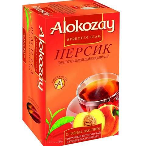 ألوكوزاي شاي اسود بنكهة الخوخ 25 كيس