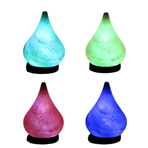 Generic Multi Color USB Himalayan Salt Lamp- Tear Drop