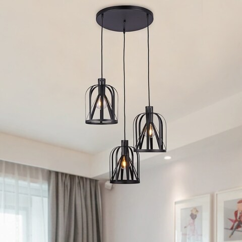 Modern Sabrina Pendant Light matt black - Clear Glass