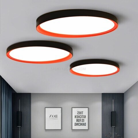 Indoor Ceiling Light LED-11010041010PU-19W-3000K-Black/Red