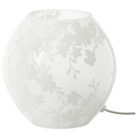 Knubbig - Table Lamp, Cherry-Blossoms White, 18 Cm