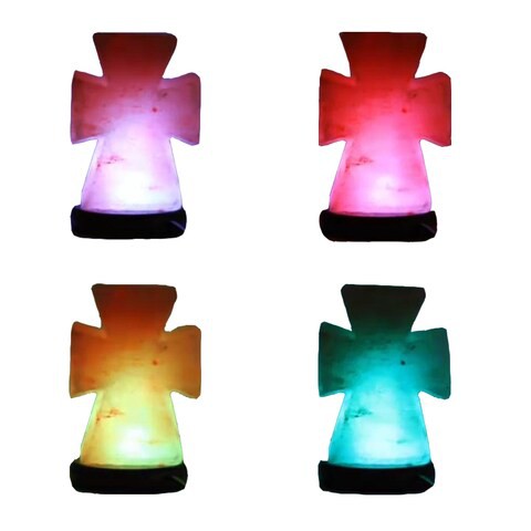 Generic Multi Color USB Himalayan Salt Lamp- Cross