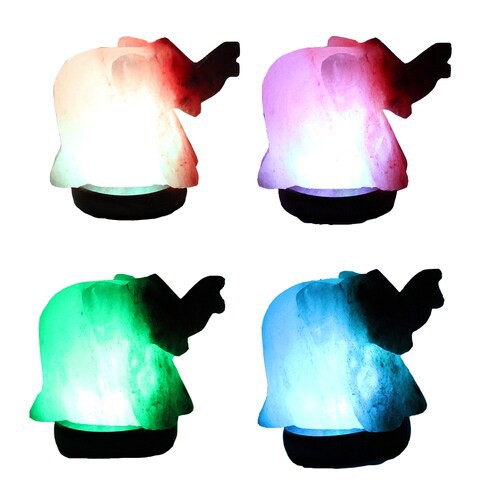 Generic Multi Color USB Himalayan Salt Lamp- Elephant