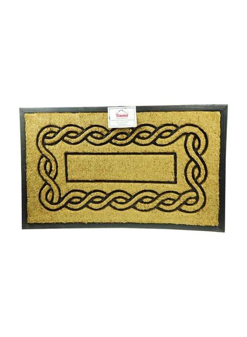 Timmy - Woven Rectangle Door Mat Brown/Black 45X75Centimeter