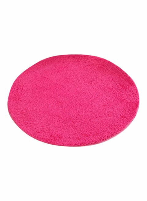 Generic Round Shaped Floor Mat Pink 120Centimeter