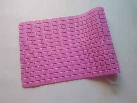 Non Slip Shower Mat Pink 78 x 35 cm