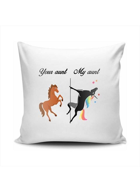 FMstyles Your Aunt My Aunt Unicorn Cushion