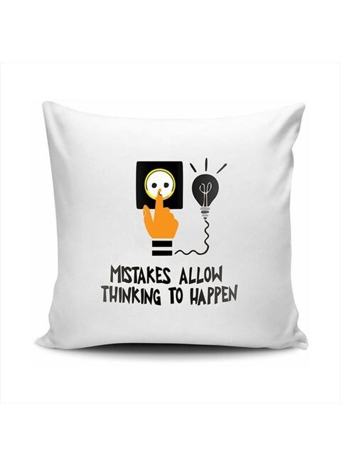 FMstyles Mistakes Allow Thinking To Happen Cushion