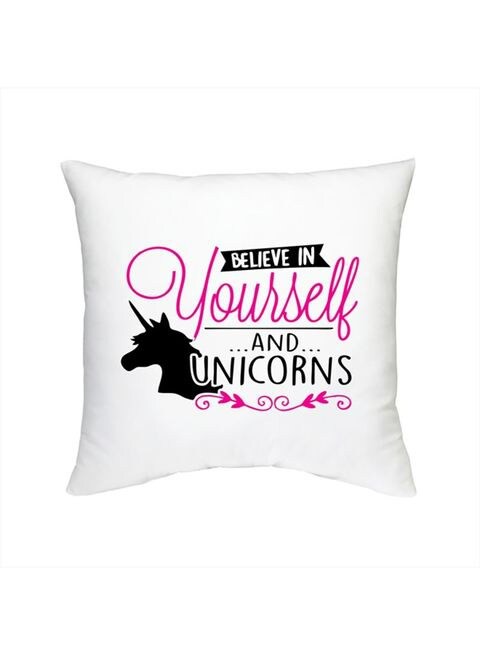 FMstyles Believe In Yourself And Unicorn Cushion