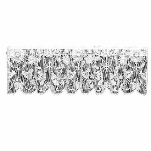 Heritage Lace Rhapsody 60-Inch Wide By 16-Inch Drop Champagne Valance