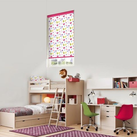 Butterflies  Blackout Roller Blinds W: 150cm H: 200cm