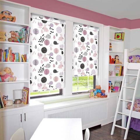 Animals Blackout Roller Blinds  W: 120cm H: 200cm