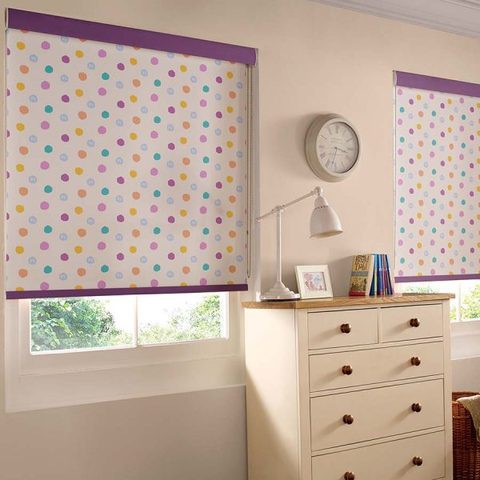 BFG Hopscotchy Translucent Roller Blinds W: 120cm H: 200cm