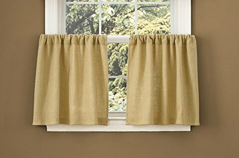 Park Designs Burlap Window Treatment Tier, 72 X 24