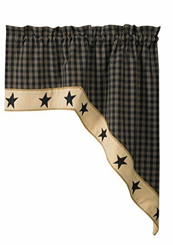 Park Designs Sturbridge Star Lined Swag, 72 X 36