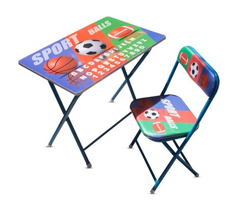 Leostar Kids Education Chair Table Set Desigen alphabet number Sport Ball